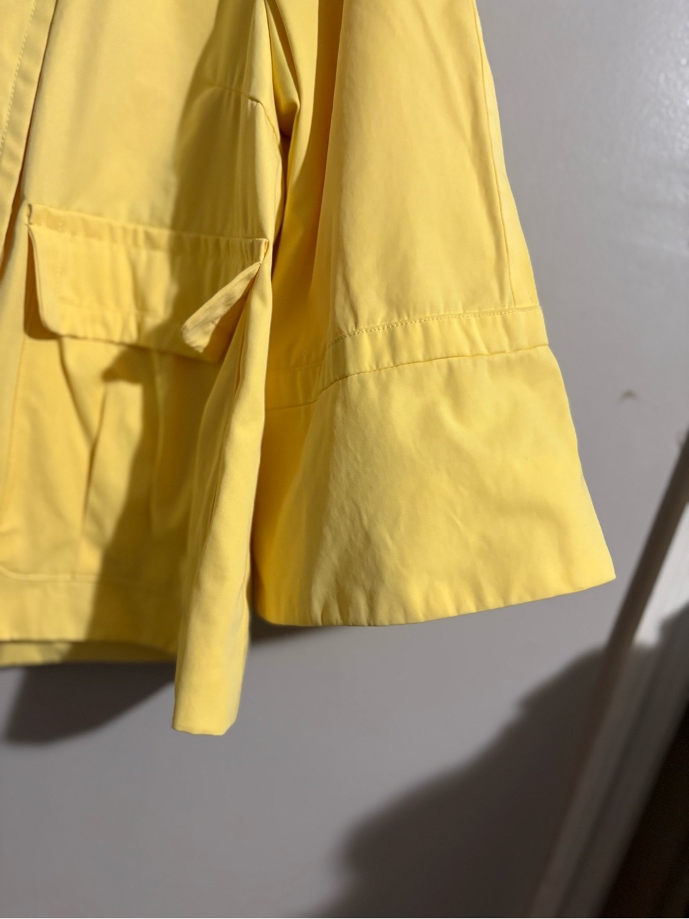 Style & Co Pea Coat Women's Yellow Cotton Blend 3/4 Sleeve Button
Front L Jacket - Picture 8 of 10